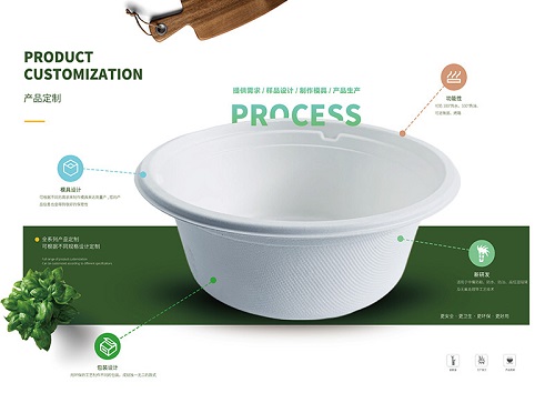 甘蔗渣環(huán)保餐具  一次性打包盒 圓盤 方盤 打包盒 碗 方盒  團餐盒